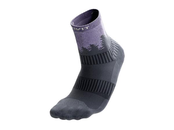CRIVIT Adults' Beige & Purple Outdoor Socks - 2 Pairs