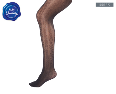LADIES OPAQUE PATTERNED TIGHTS