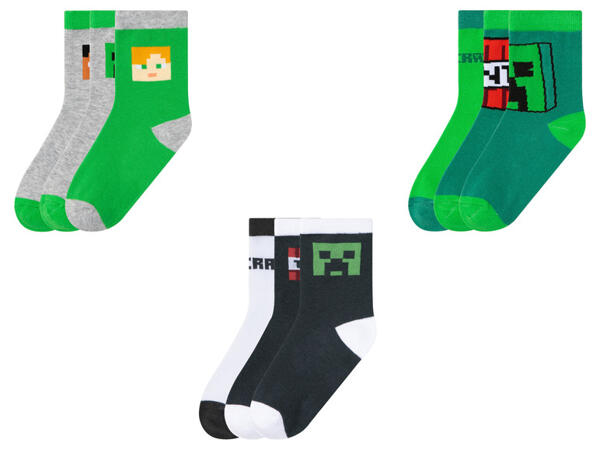 Minecraft Chlapecké ponožky, 3 páry