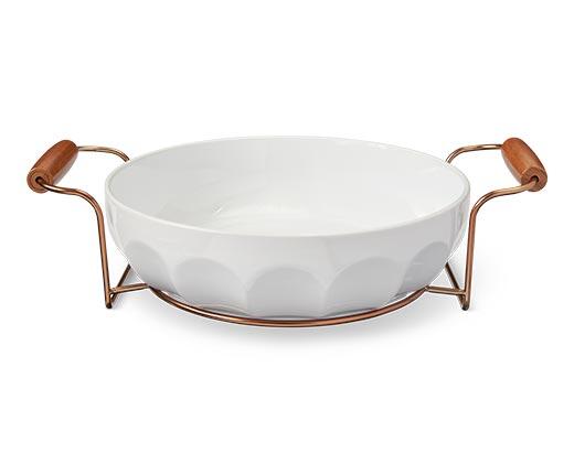 Crofton Serving Bowl with Carrier