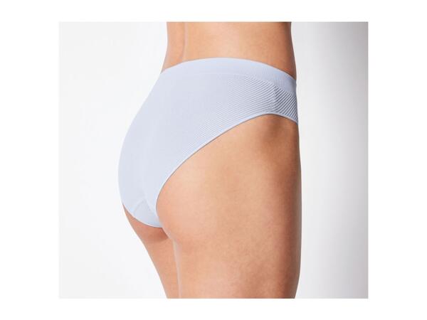 Grey Esmara Ladies' Ribbed Briefs - 3 Pack
