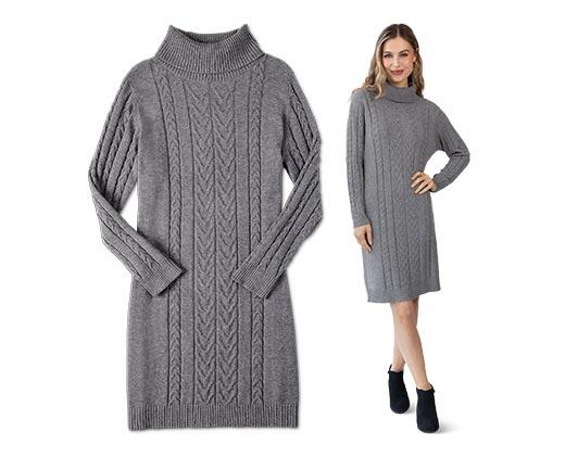 Serra Ladies Cable Sweater Dress