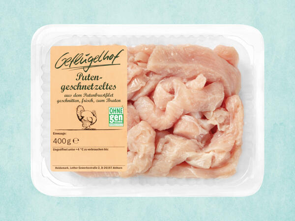 Frisches Puten-Geschnetzeltes
