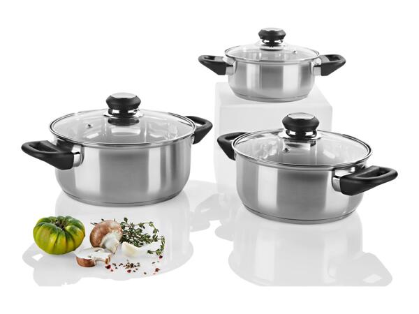 Ernesto Stainless Steel Pan Set - 3 Piece Set