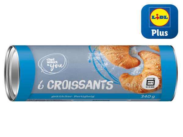 Frischer Croissantteig