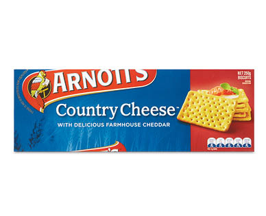 Arnott's Country Cheese Crackers 250g