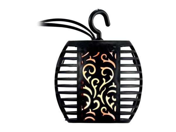 Livarno Home Solar Flaming Lantern String Lights