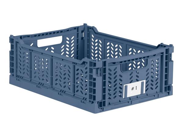 W5 14.5L Blue Collapsible Crate