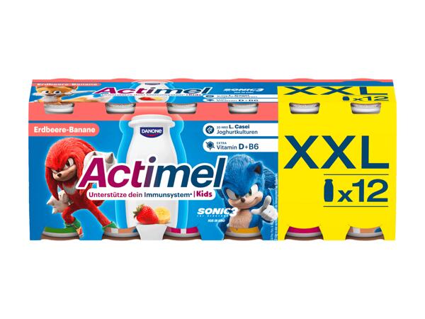 Boisson Actimel fraise pour enfants Danone XXL
