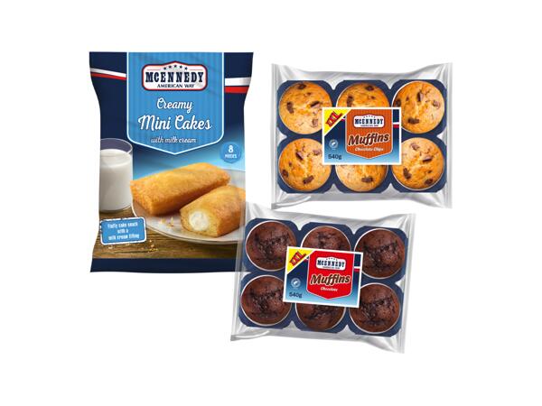 Sockerkaka med mjölkkräm/chokladmuffins