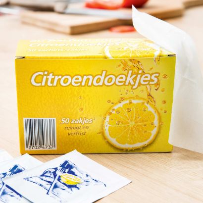 Lingettes au citron, 50 pcs
