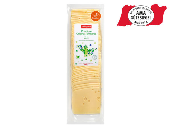 Salzburg Milch Almkönig in Scheiben