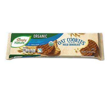 Simply Nature 
 Organic Oat Cookies Milk or Dark Chocolate