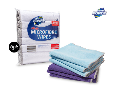 Mega Microfibre Wipes 6pk