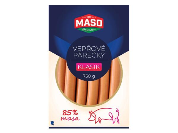 VEPŘOVÉ PÁREČKY