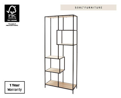 Contemporary Black Bookcase