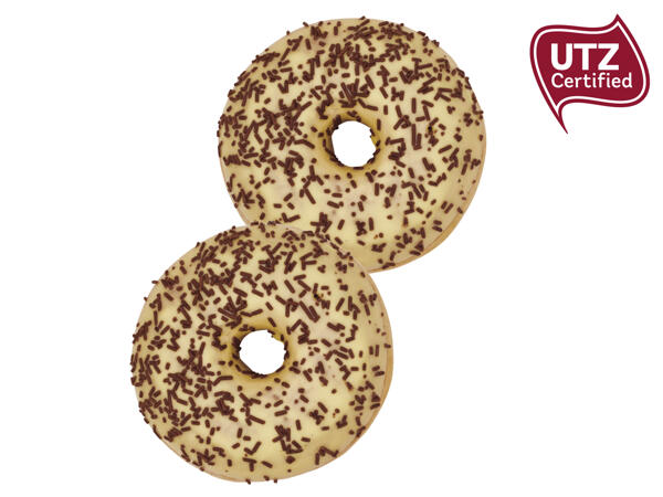 Gefüllter Vanille-Creme-Donut