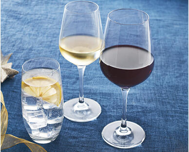 Crystal Red Wine Glasses 6pk