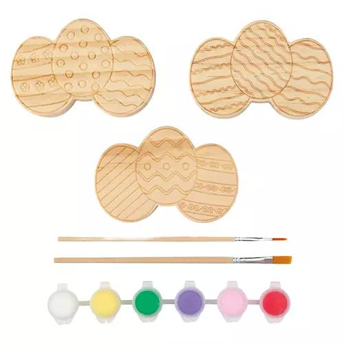 Paint Your Own Easter Wood Craft - Easter Egg Trio