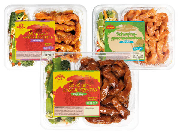 Frisches Asia Geschnetzeltes