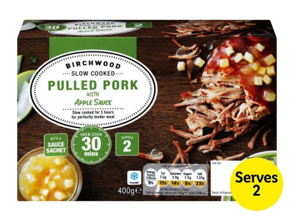 Birchwood Slow Cooked Pulled Pork with Apple Sauce