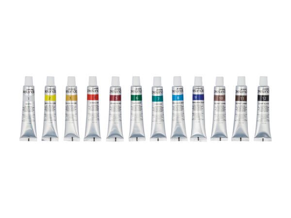 Colori acrilici, 12 pezzi