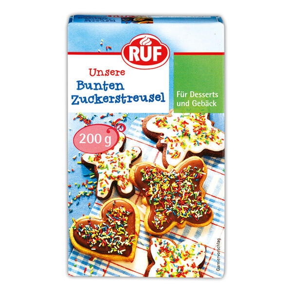 Bunte Zuckerstreusel