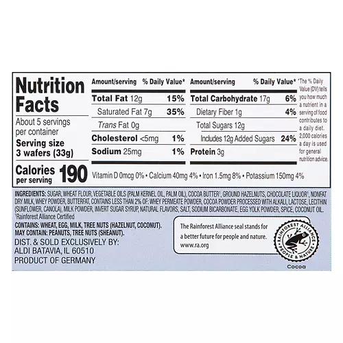 Milk Chocolate Covered Wafers, 6.17 oz