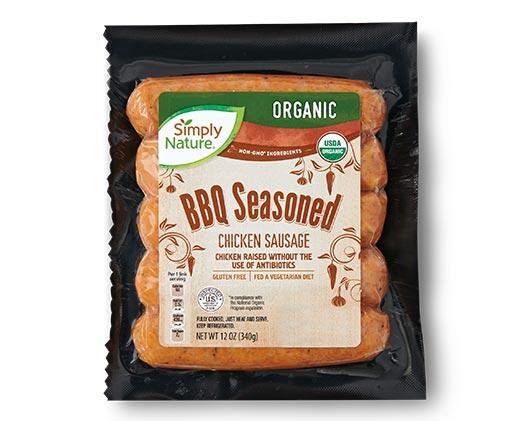 Simply Nature Organic Chicken Sausage BBQ or Green Chile