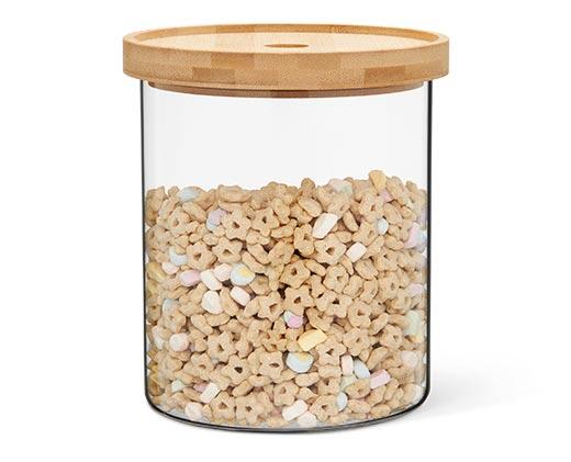 Crofton Glass Canister with Bamboo Lid