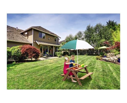 Bee Happy 
 3-in-1 Wooden Picnic Table