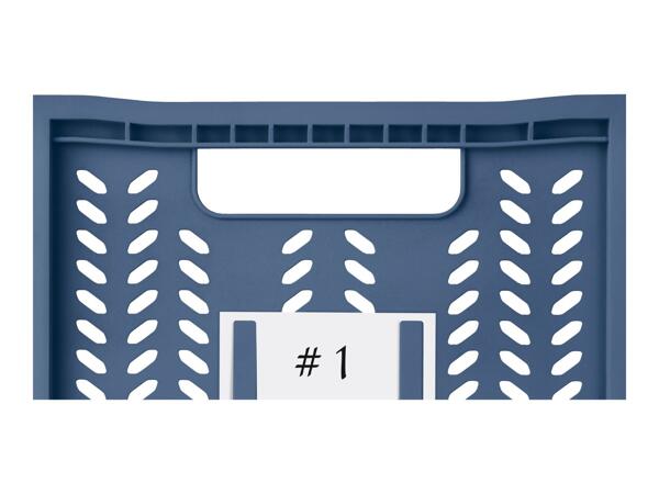 W5 4L Blue Collapsible Crate Set - 2 Pack