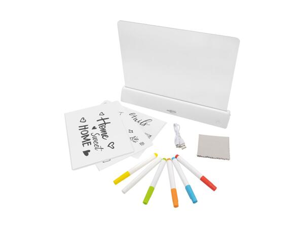 Tavoletta da disegno decorativa luminosa a LED