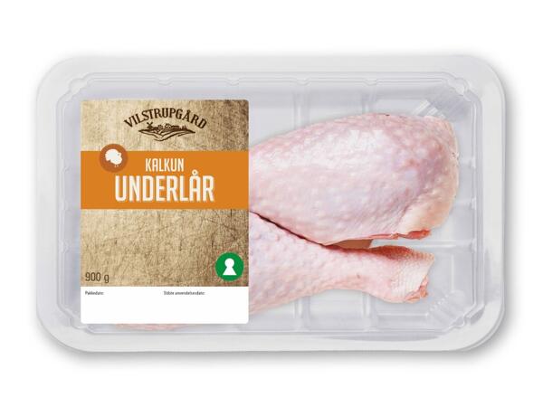 Kalkun­underlår, -overlår eller schnitzler af brystfilet