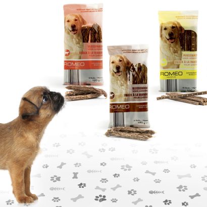 Snack à la viande pour chiens