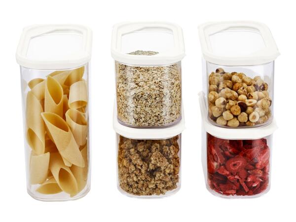 Silvercrest White Food Storage Containers - 5 Pack