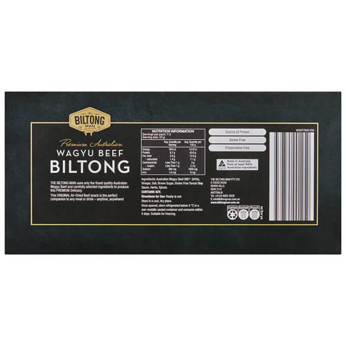 Luxury Australian Wagyu Beef Biltong 150g