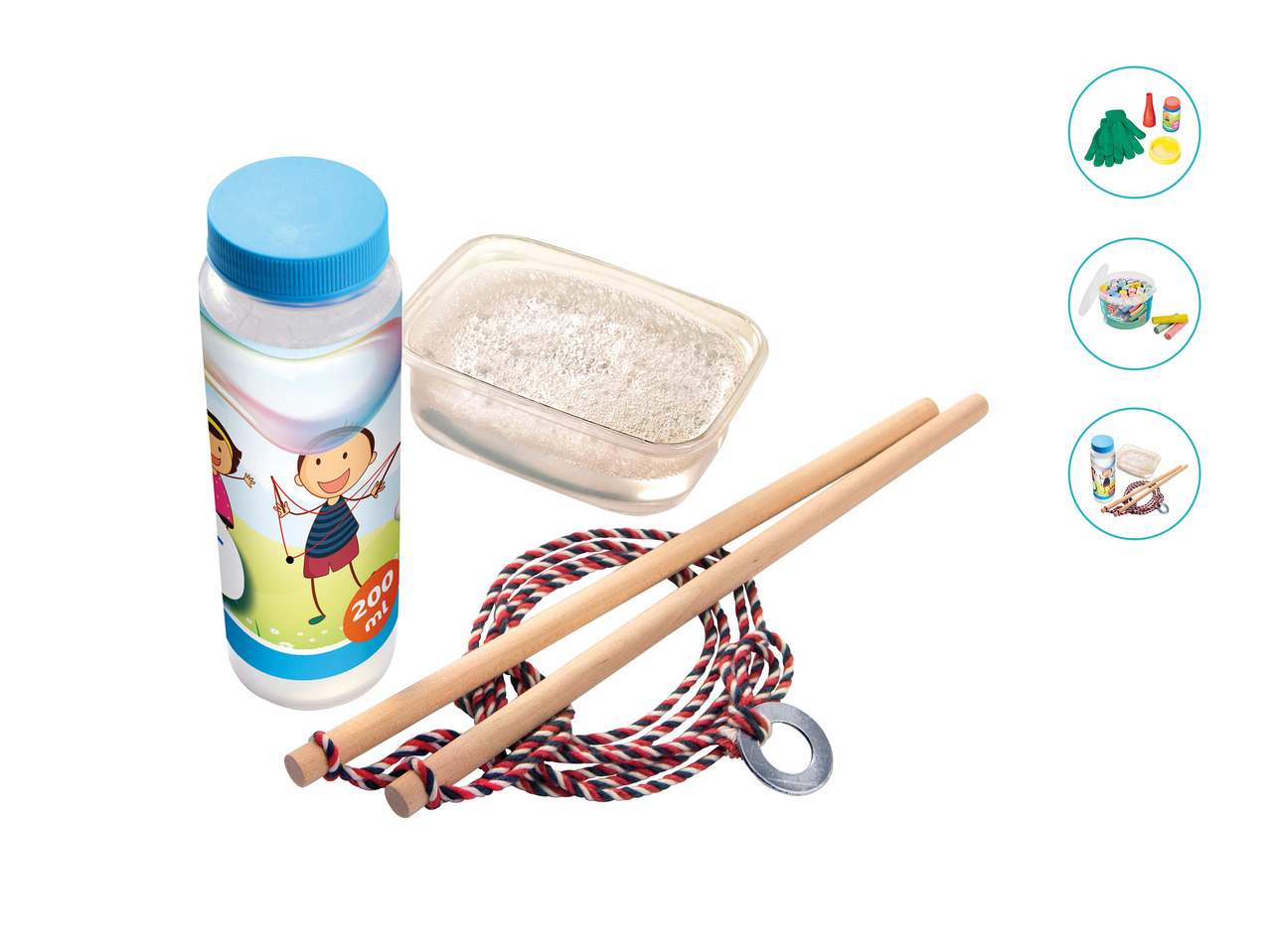 Playtive Junior Jumbo Chalks or Bubble Set1