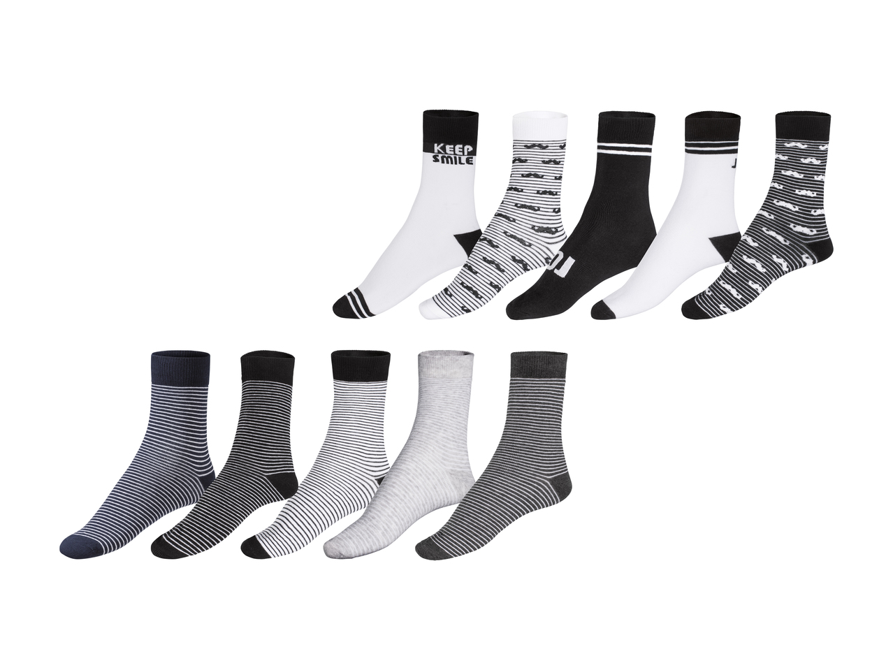 Chaussettes humoristiques pour homme, 5 paires1