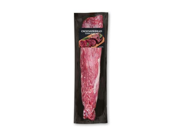 MADVÆRKET Hel oksemørbrad eller ribeyefilet