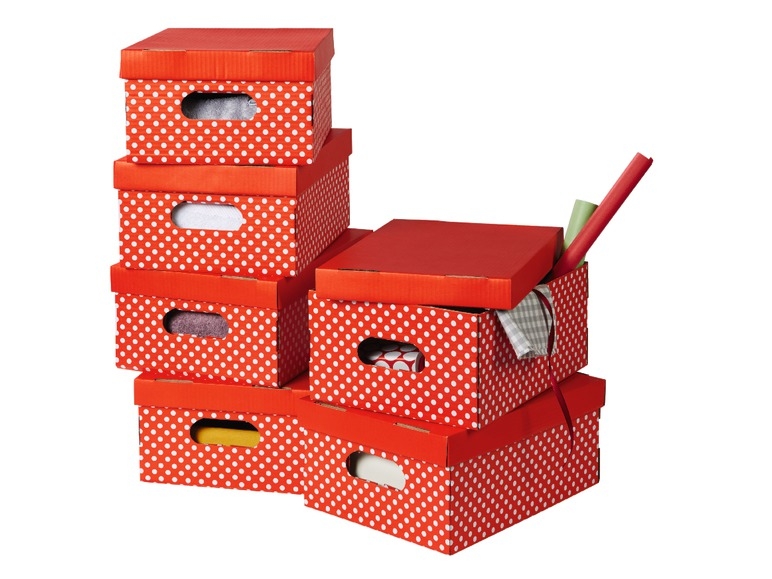 Storage Boxes, 6 pieces