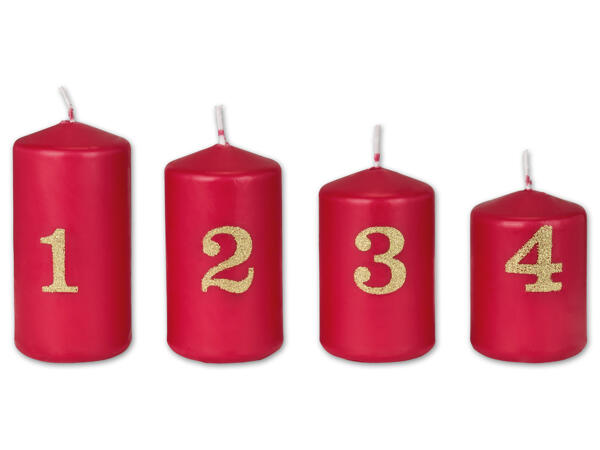 Stufenkerzen-Set, 4-teilig
