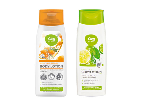 Lotion pour le corps produits cosmétiques naturels Cien Nature
