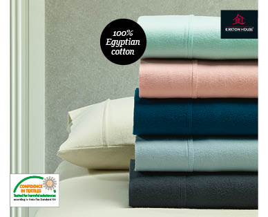 Flannelette Fitted Sheet Set - King Size