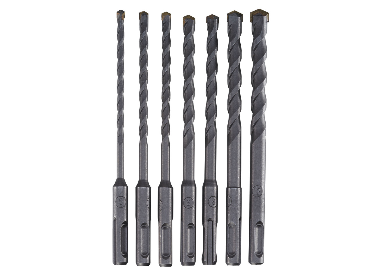 Hammer Drill Bit Set, 7 pieces