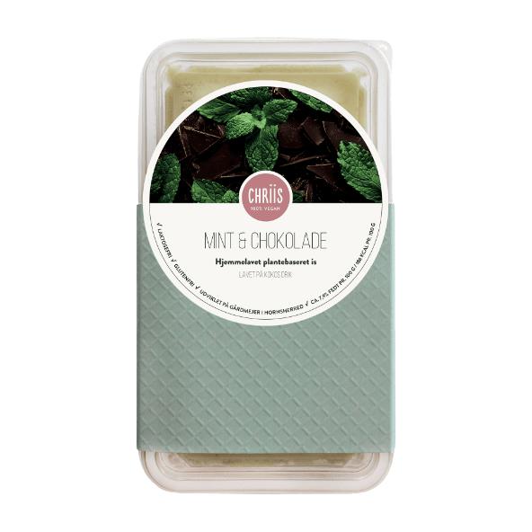 Vegansk is med mint & chocolate chip