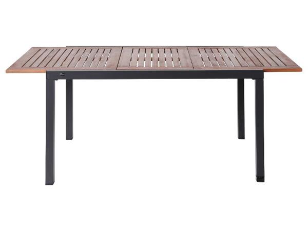 Hliníkový rozkládací stůl Valencia, 150–200 x 90 cm, hnědá