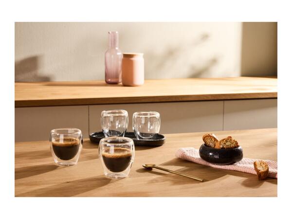 Silvercrest Insulated Espresso Glasses - 4 Pack