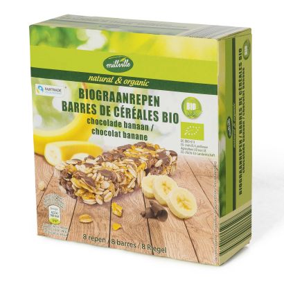 Barres de céréales bio, 8 pcs