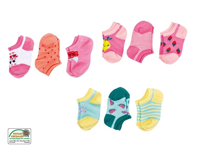 Sneakersocken, 3 Paar